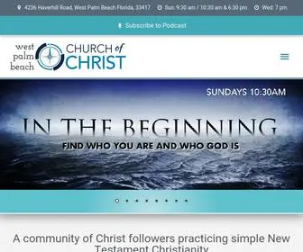 Westpalmbeachchurchofchrist.com(Congregation of Christians located in West Palm Beach) Screenshot