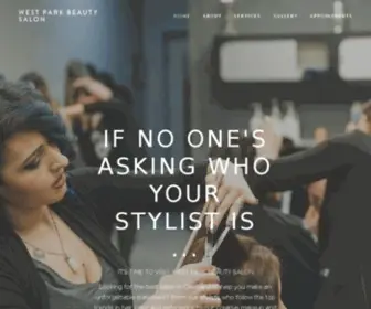 Westparkbeautysalon.com(The best salon in Cleveland to help you make an unforgettable statement. Full) Screenshot