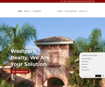 Westparkrealtyfl.com(Realtor & Homes for Sale in Weston) Screenshot