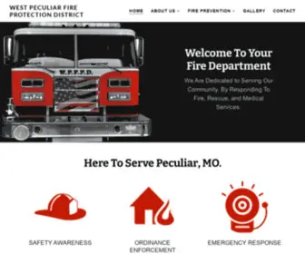 Westpeculiarfire.org(West Peculiar Fire Protection District) Screenshot