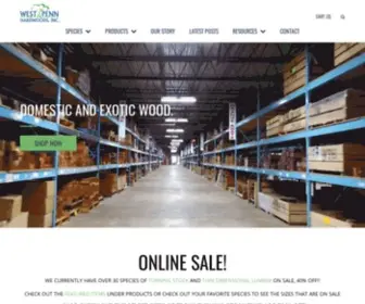 Westpennhardwoods.com(Exotic Hardwoods) Screenshot