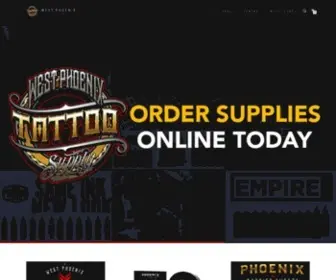 Westphoenixtattoosupply.com(West Phoenix) Screenshot