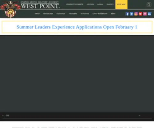 Westpoint.edu(The United States Military Academy's mission) Screenshot