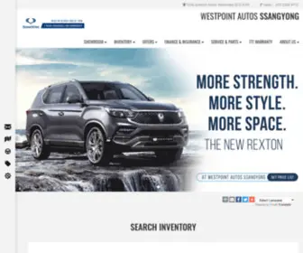 Westpointssangyong.com.au(Westpoint Autos SsangYong in Brisbane) Screenshot