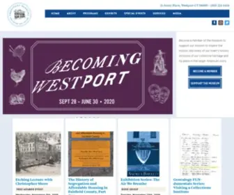 Westporthistory.org(The Westport Museum for History and Culture) Screenshot