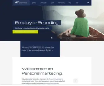 Westpress.de(Wir sind eine der führenden Agenturen für Personalmarketing in Deutschland. Unsere Passion) Screenshot