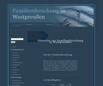 Westpreussen.de(Familienforschung in Westpreußen) Screenshot