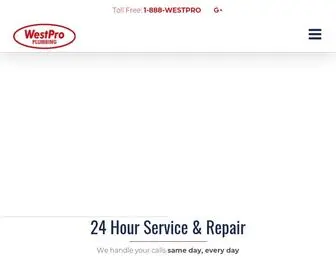 Westproplumbing.com(WestPro Plumbing) Screenshot