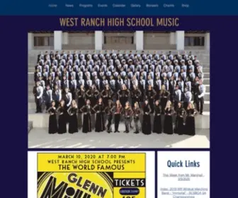 Westranchmusic.com(West Ranch High School Music) Screenshot