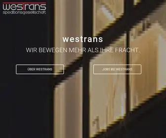 Westrans.de(WIR BEWEGEN MEHR ALS IHRE FRACHT) Screenshot