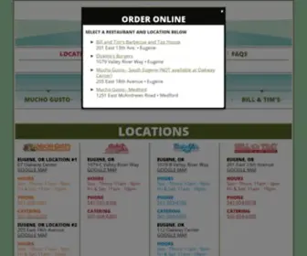 Westrauntconcepts.com(Our Restaurant Locations in Eugene and Medford) Screenshot