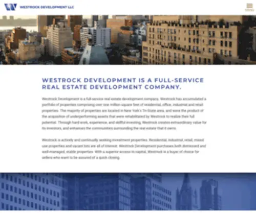 Westrockdevelopment.com(Real Estate Development and Capital Growth) Screenshot