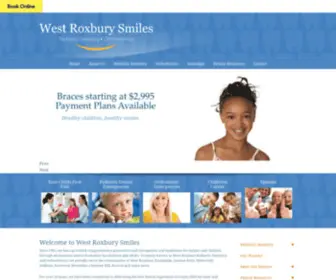 Westroxburysmiles.com(West Roxbury Pediatric Dentistry & Dentistry and Orthodontics) Screenshot