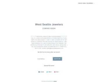 Westseattlejewelers.com(West Seattle Jewelers) Screenshot