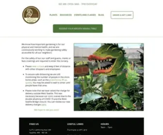 Westseattlenursery.com(The West Seattle Nursery) Screenshot