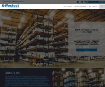 Westsetlogistics.com(Westset Logistics and Distribution) Screenshot