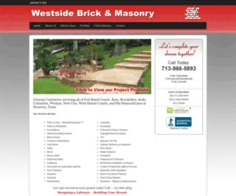 Westsidebrick.com(Westside Brick &amp; Masonry) Screenshot