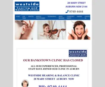 Westsidehc.com(Westside Hearing and Balance Clinic) Screenshot