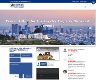 Westsidepropertymanagement.com(Property Management Los Angeles CA) Screenshot