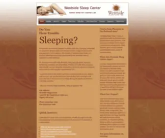 Westsidesleep.com(Westside Sleep Center) Screenshot