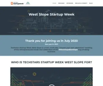 Westslopestartupweek.com(West Slope Startup Week) Screenshot