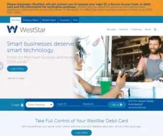 Weststarbank.com(WestStar Bank) Screenshot