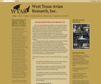 Westtexasavianresearch.org(West Texas Avian Research) Screenshot