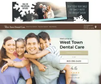 Westtowndentalcaresc.com(West Town Dental Care) Screenshot