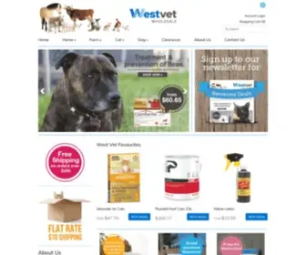 Westvet.com.au(Our primary interest) Screenshot