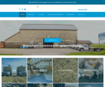 Westwayfeed.ca(Westway Feed & Hay) Screenshot