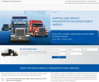 Westwaygroup.ca(Shipping and freight transportation services) Screenshot