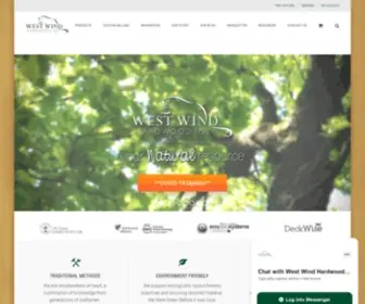 Westwindhardwood.com(Specialty Wood Products & Hardwood Flooring) Screenshot