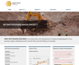 Westwitsmining.com(WEST WITS MINING) Screenshot