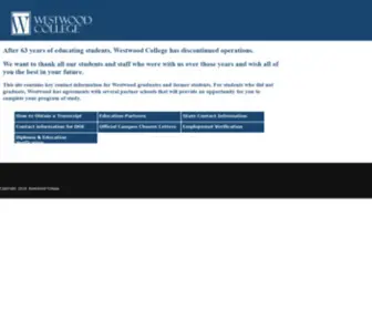 Westwood.edu(Westwood College) Screenshot