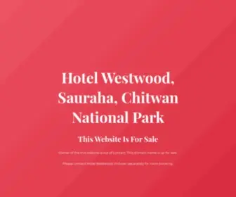 Westwoodchitwan.com(Hotel WestWood) Screenshot