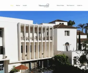 Westwoodhall.com(Westwood Hall Los Angeles) Screenshot