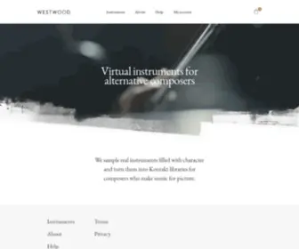 Westwoodinstruments.com(Westwood Instruments) Screenshot