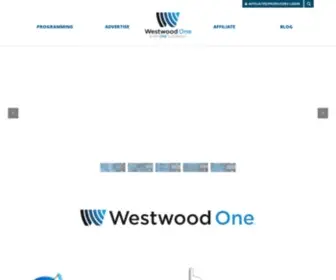 Westwoodone.com(Westwood One) Screenshot