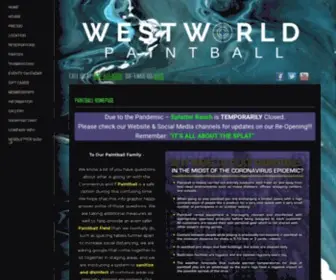 WestWorldpaintball.com(Westworld Paintball Adventures Splatter Ranch) Screenshot