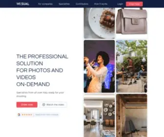 Wesual.co(Fotografia e video on demand) Screenshot