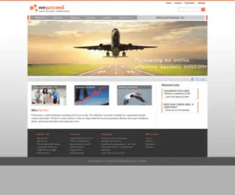 Wesucceed.com(WeSucceed is a leading provider of information technology) Screenshot