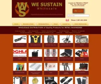 Wesustain.ca(Import Wholesale Distribution) Screenshot