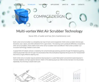 Wetairscrubber.com(Multi-vortex Wet Air Scrubber) Screenshot