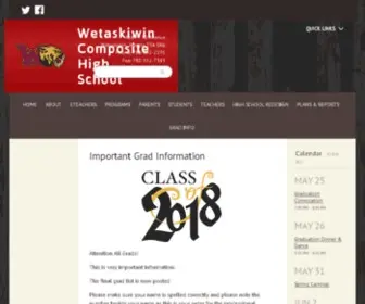Wetaskiwincomp.ca(Wetaskiwin Composite High School) Screenshot
