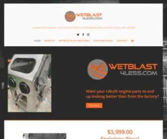 Wetblast4Less.com(Low Cost Machines) Screenshot