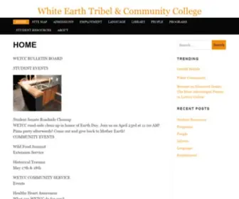 Wetcc.org(White Earth Tribel & Community College) Screenshot