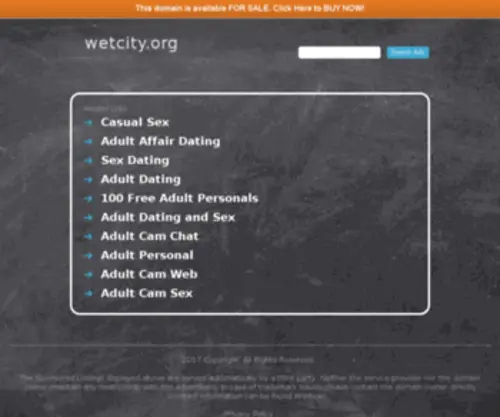 Wetcity.org(WET in the City) Screenshot