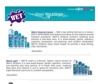 Wet.com(Wet Products) Screenshot