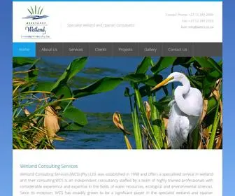 Wetcs.co.za(Wetland Consulting Services (Pty) Ltd) Screenshot