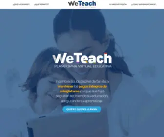 Weteach.mx(Plataforma Virtual Educativa) Screenshot